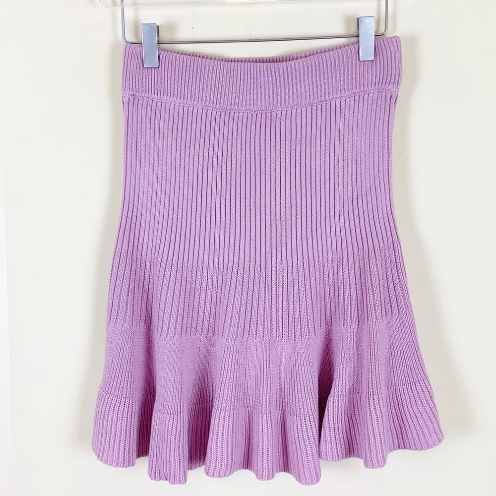 Free People Purple Solid Gold Skirt - Picture 4 of 7